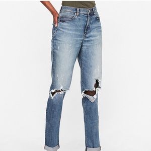 Express 12 original girlfriend jeans highwaist NWT